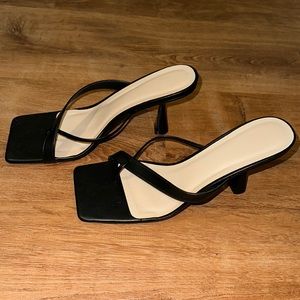 Black Heeled Sandals